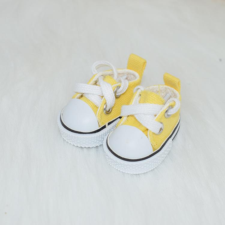 15cm Cotton Doll Shoes for BJD Dolls, 6 Points, 30cm Jointed Dolls, Dress-Up Accessories, 4.5cm Canvas Shoes
