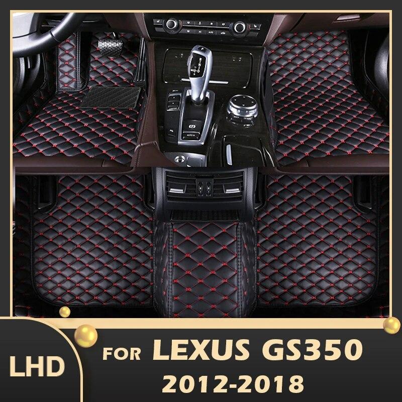

Автомобильные коврики для Lexus GS350 2012 2013 2014 2015 2016 2017 2018 пользовательские автомобильные подушечки для ног ковровое покрытие аксессуары для интерьера темно-коричневого