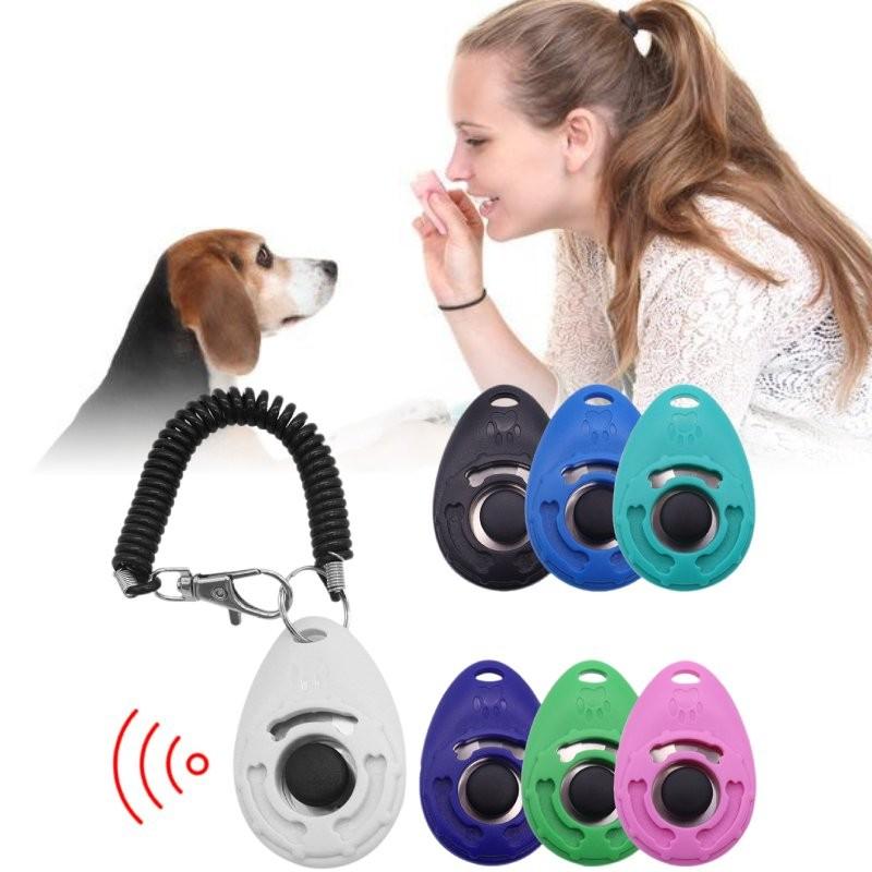 Hochwertiger Plastik Hunde Trainingsklicker Haustier Trainingsgerät In Weiß Schwarz Pink Blau Tiefblau Grün Und See Blau
