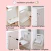 INS Small Card Display Shelf Partition Desks Pegboard Vertical Desktop Hole Board  Office