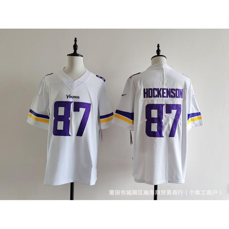Vikings Team Football Jersey 22 Number Embroidered Rugby Shirt Adult Unisex