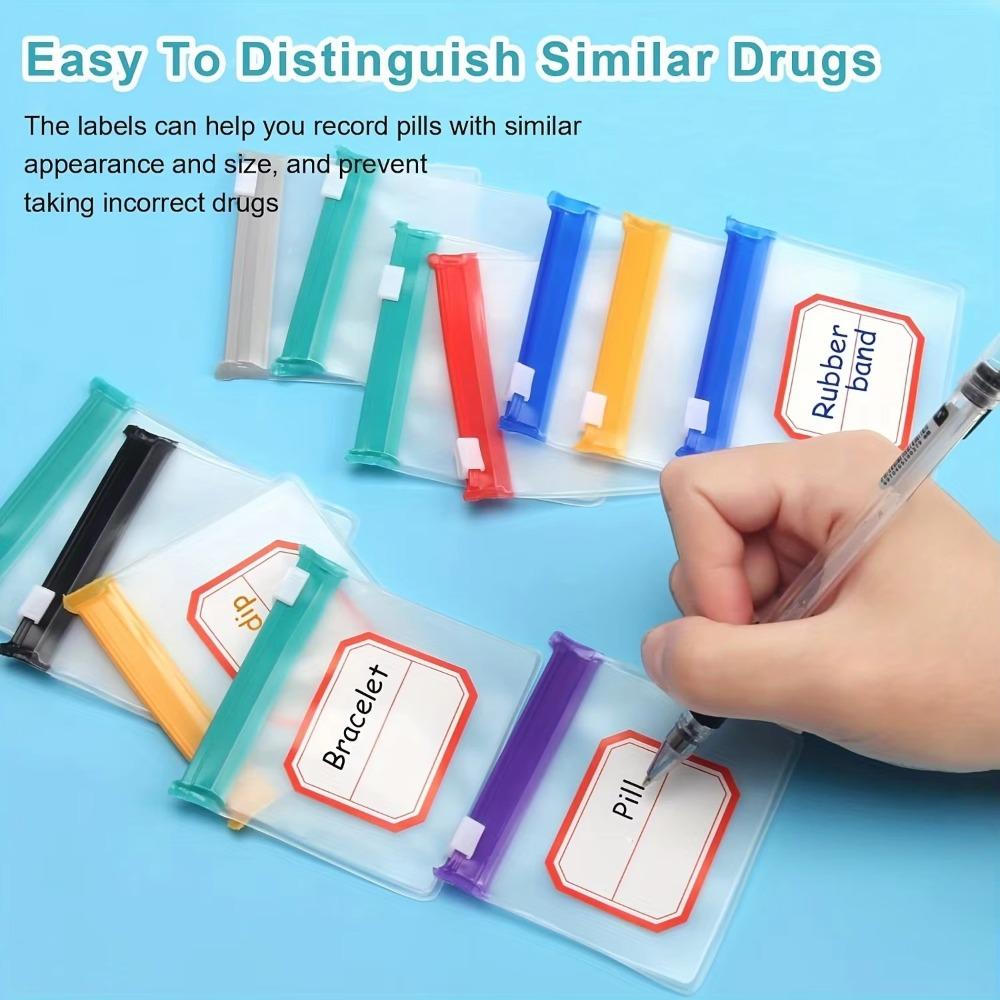 1/7/28pcs Translucent Pill Pouch With Zippered Pill Pouch Set Portable Pill Container  Travel