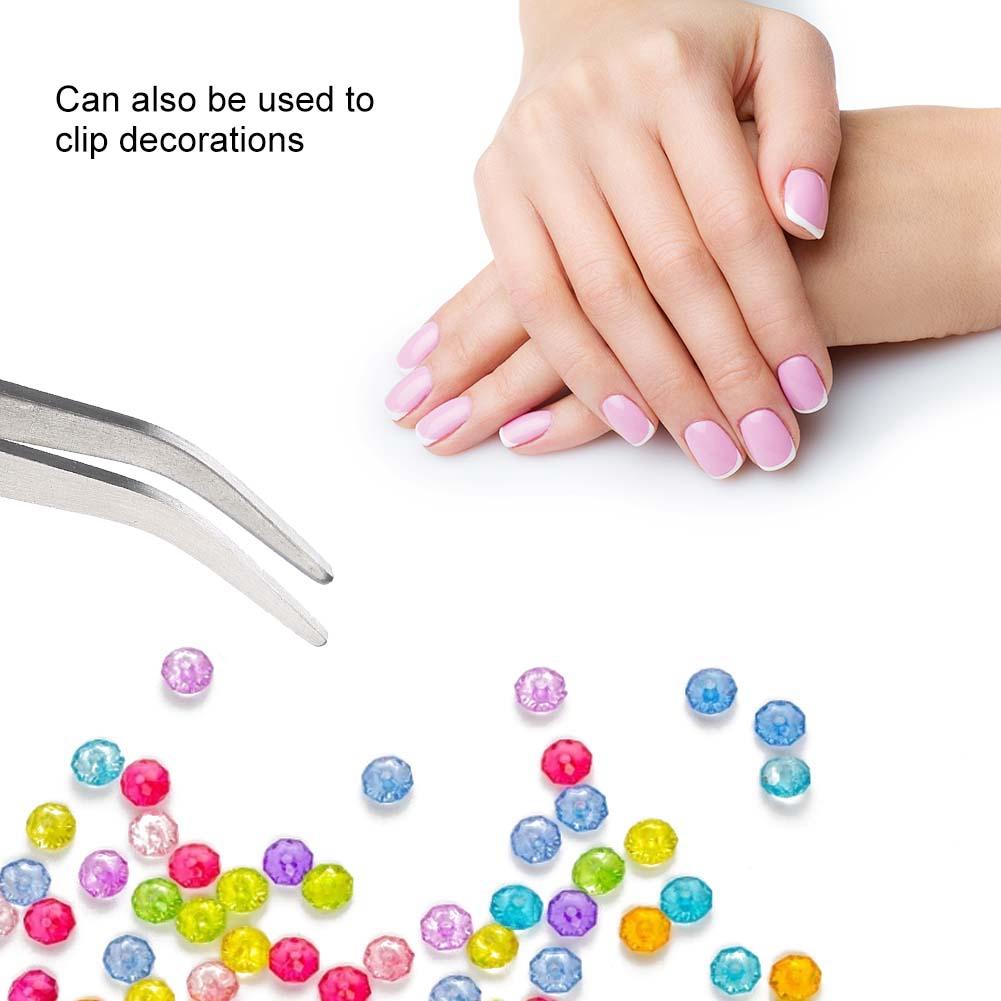 Stainless Steel Gel Nail Acrylic Nails Shaping Tweezer Clip Nail Art Tool