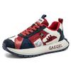Men's shoes spring and summer new platform dad shoes men's trend color matching low-top sports and leisure shoes mesh breathable shoes