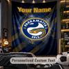 TapestryParramatta Eels Custom Name Text Personalized Wall Hanging Tapestry Home Wall Decor
