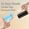 Mini Thermos Cup Stainless Steel 160ml Capacity Pocket Thermos Compact Design Portable Water Cup For Going Out Traveling