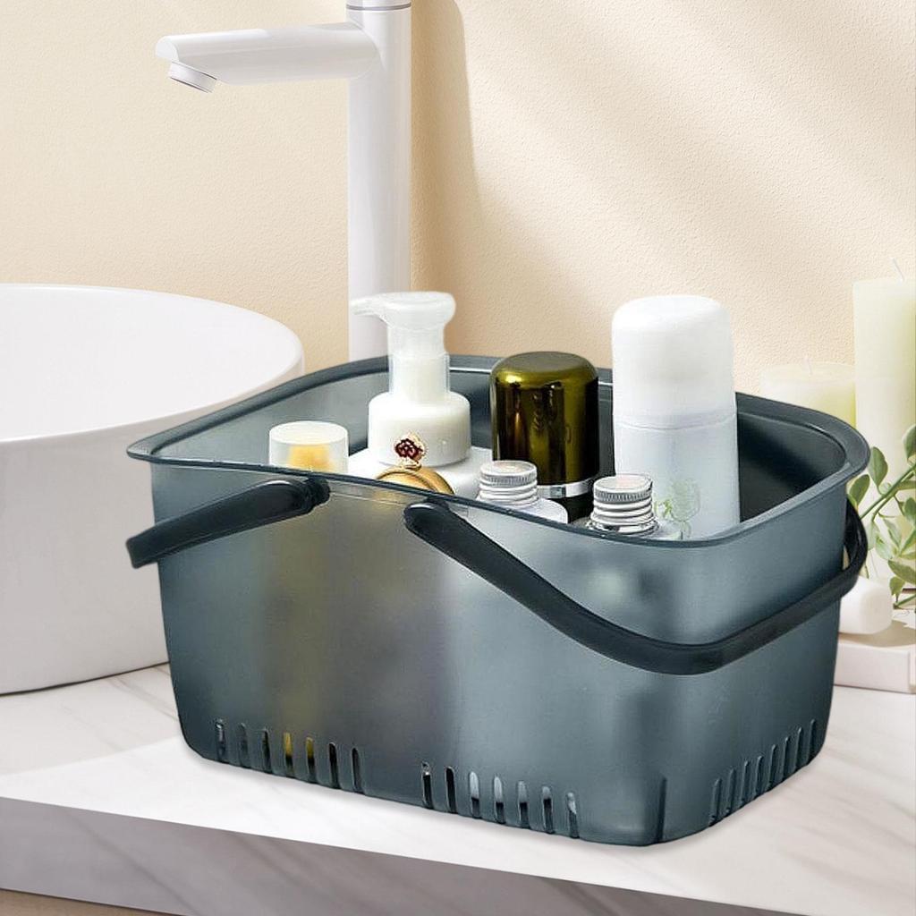 Duschkorb Aufbewahrungskorb Moderner Behälter mit Griffen Platzsparend Toilettenartikel
