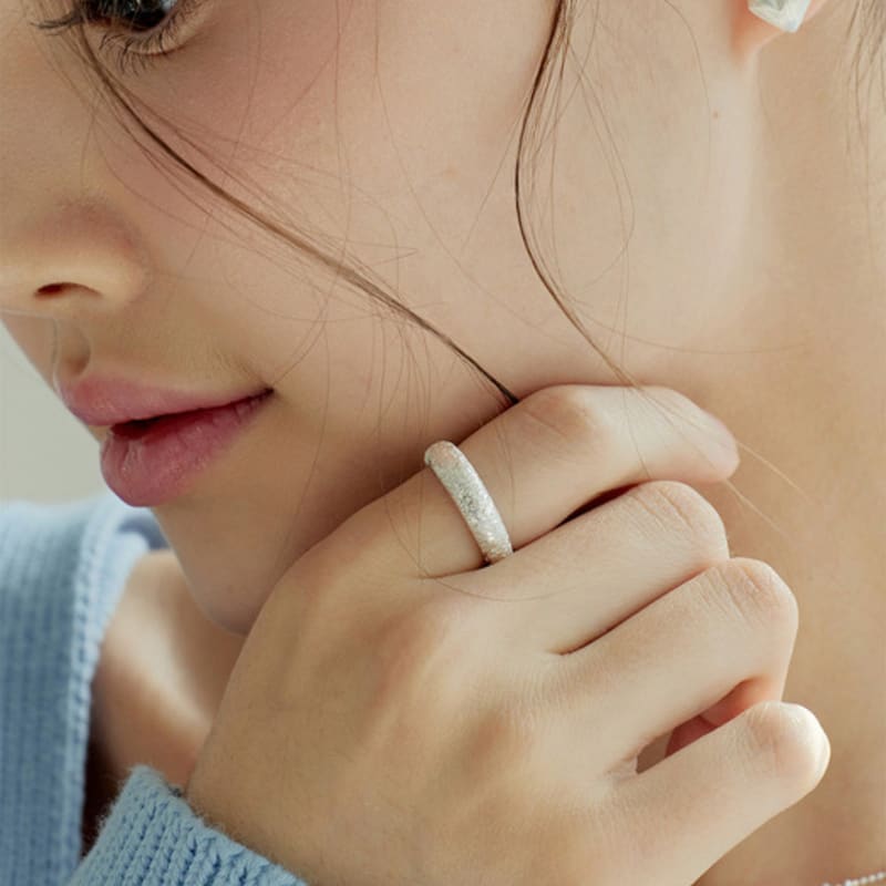 

murmur [925silver]Sparkling volume ring Silver