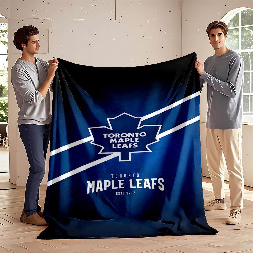 Toronto Maple Leafs Logo Blanket print blanket soft and cozy perfect for the living room bed sofa or a nap,gift