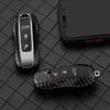 Carbon Fiber Design Car Key Case For Porsche Boxster Cayman Panamera 718 Cayenne 911 Macan Taycan Car Key Protection Cover