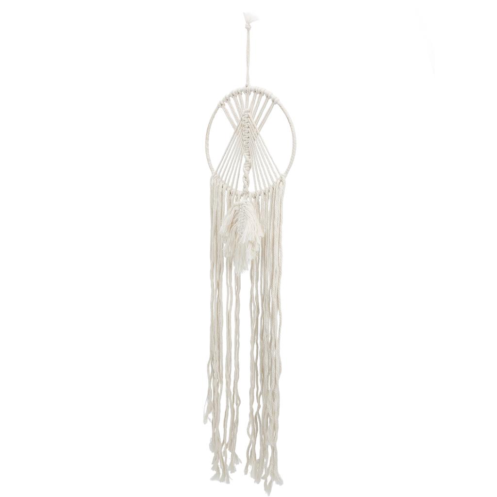 Dream Catcher Bohemian Hand Woven Cotton Rope Dream Catcher Tapestry Home Decor Pendant 20x95cm
