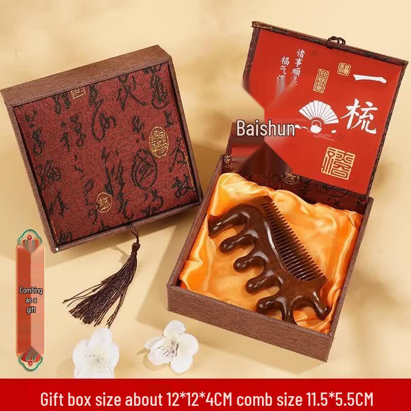 SEE KEAN Tai Chi Fish Sandalwood Massage Comb