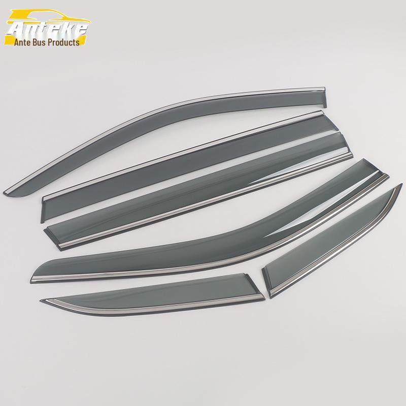 23-Model Blue Mountain Rain Deflector: 3D Stainless Steel Trim & Decoration Sticker for Cars