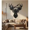 1pc Deer Metal Wall Art, Vintage Rustic Iron Sculpture, Indoor Outdoor Decor for Home Garden, Holiday Gift
