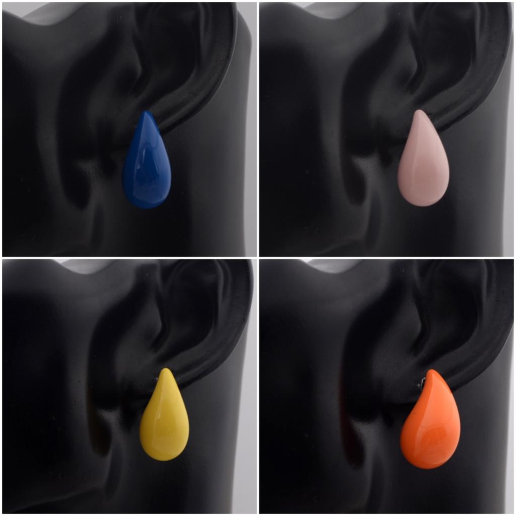 Colorful Water Droplet Drop Earrings Trendy Geometry Simple Dangle Earrings for Women Wedding Party Trendy Statement Jewelry