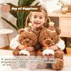 GYHWOFUL 30cm Teddy Bear Plush Toy Set with Cake & Hat, Cute Birthday Gift, Soft Stuffed Animal for Girls Boys Kids Christmas Birthday Present