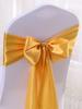 50 Pieces / Batch Satin Fabric Chair Cover Bowknot Decoration Wedding Party Banquet Hotel Celebration Wholesale