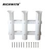 Three-Piece Plastic Fishing Rod Tube and Nylon Marine Stand Holder