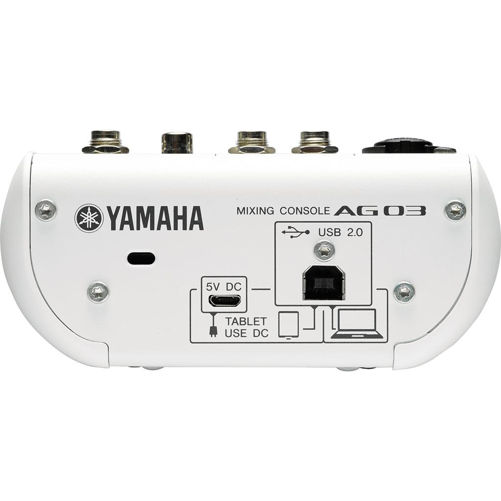 Yamaha AG03 Webcasting Interface with Convenient Features for Internet Streaming and Compatible with Cubasis LE Music Production Application 3-Channel