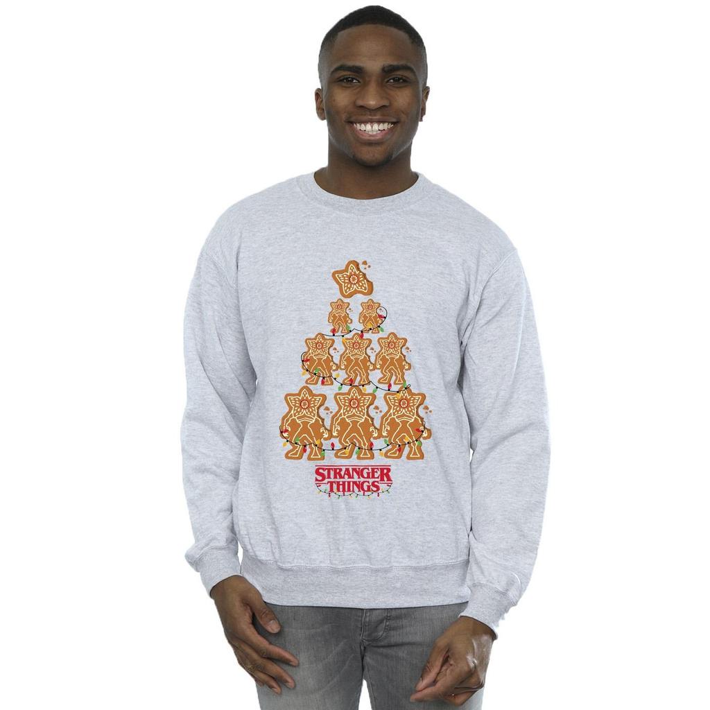 Netflix Mens Stranger Things Gingerbread Sweatshirt