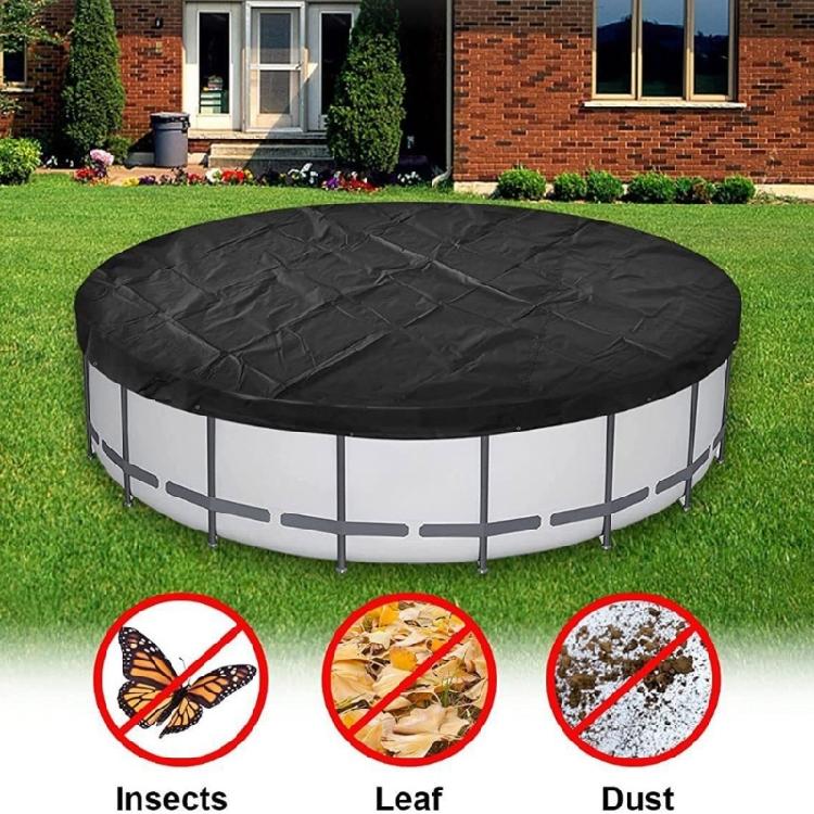 4FT Round Bath Pool Cover Waterproof Dustproof Oxford Cloth Spa Maintenance Protective Swimming Pool Leaf Net Cover