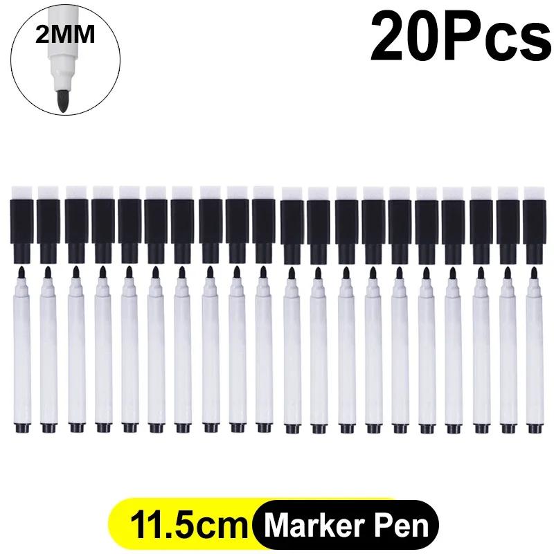 

Whiteboard Marker Pen Dry Erase Markers with Eraser Cap for Office School Stationery Magnetic White Board Markers Pen Dry Erase