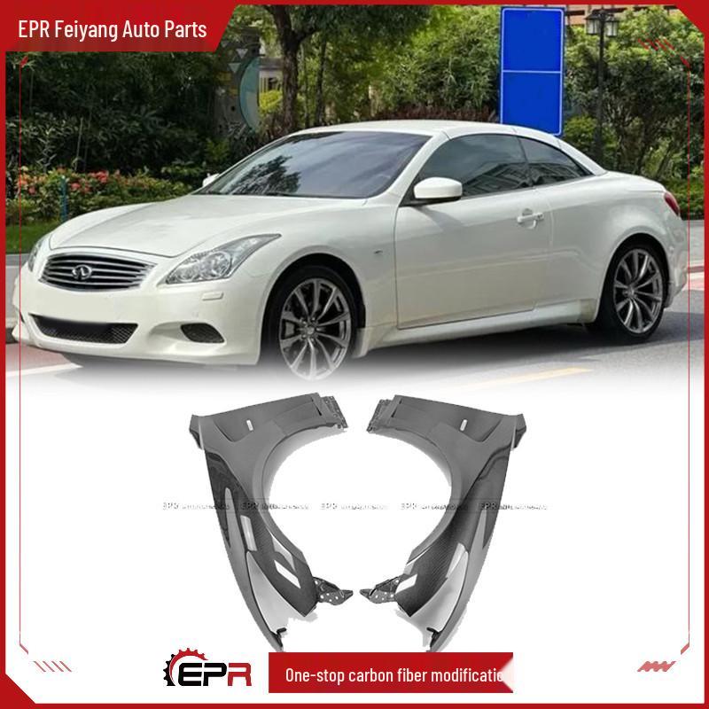 

Infiniti G37 Coupe Two-Door Carbon Fiber Fender with Heat Dissipation Openings Single Piece