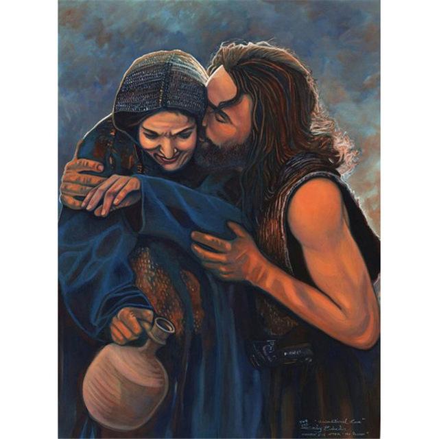 New Home Decor Wall Art Prints And Posters Portrait Canvas Painting God Jesus Christ Picture For Living Room Bedroom