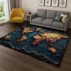 Retro Navigationskarte Kompass Teppich Teppich für Schlafzimmer Wohnzimmer Sofa Haus Fußmatte Küchen Dekoration Wohnzimmer Dekoration Teppich