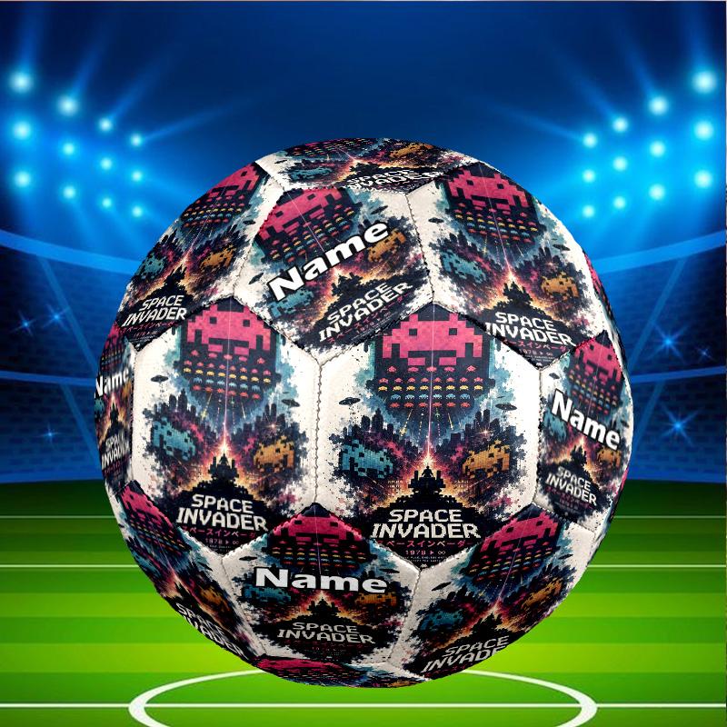 Custom Name Personalized PAC-A Print Size 5 Soccer Ball Training & Match Football, for Team, Kicking, Gift for Football Enthusiasts