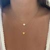 New Fashion Silver Color Double Layer Star Moon Necklace for Women Charm Delicate Zircon Stainless Steel Choker Chain Jewelry