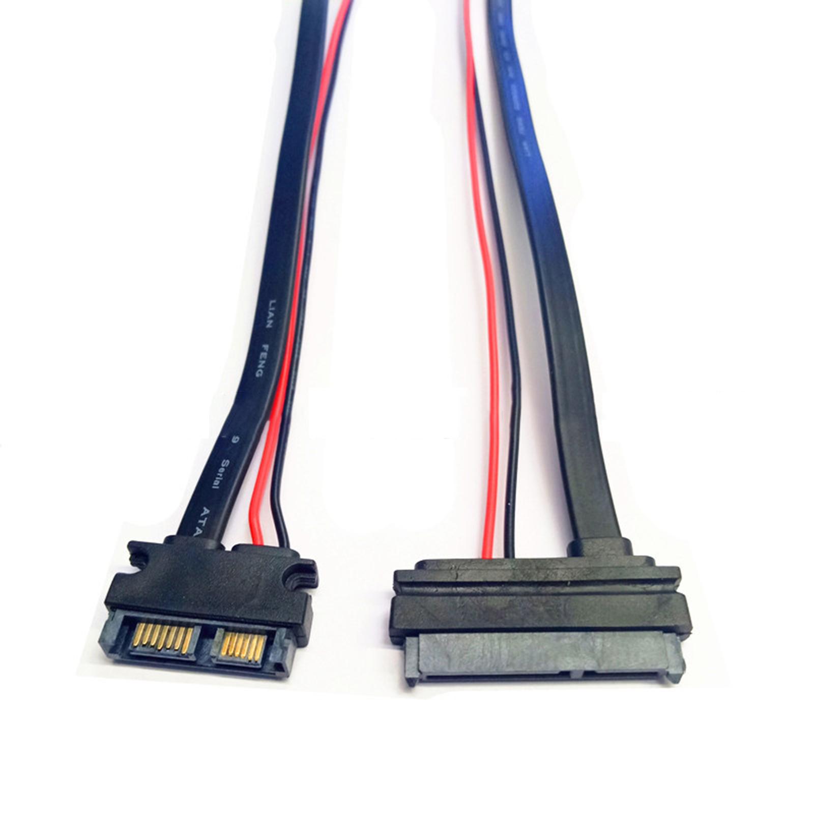 11.8 SATA Adapter Cable Cord Hard Drive Data Line for HDD SSD Optical Drive 1