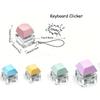 6/12/30Pcs Silent Echo Fidget Keychain Keyboard Stress Relief Office Classroom Quiet Noisy Scene Party Favors