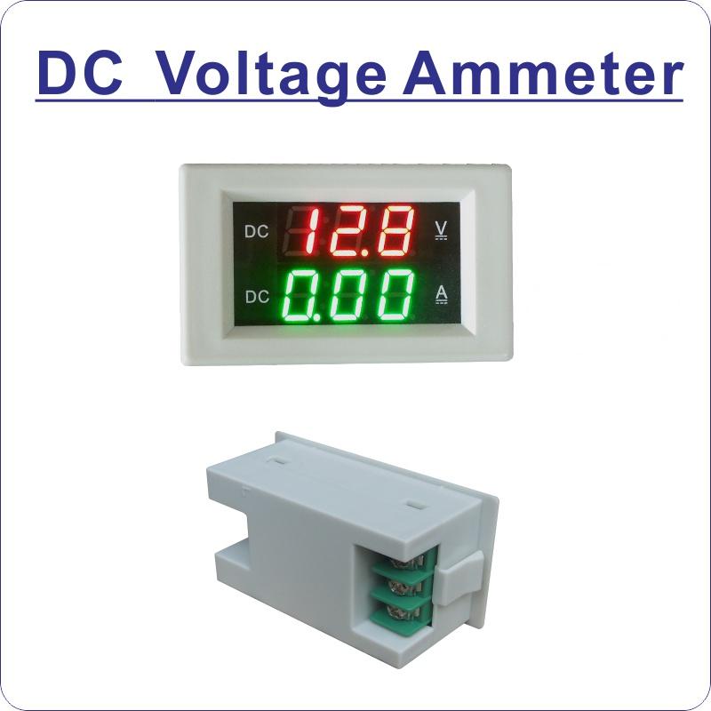 YB4835VA DC 100V 300V 600V Digital Voltmeter Ammeter Voltage Current Meter LED Display VA Dual Meter Amperemeter 3A 10A 20A 50A
