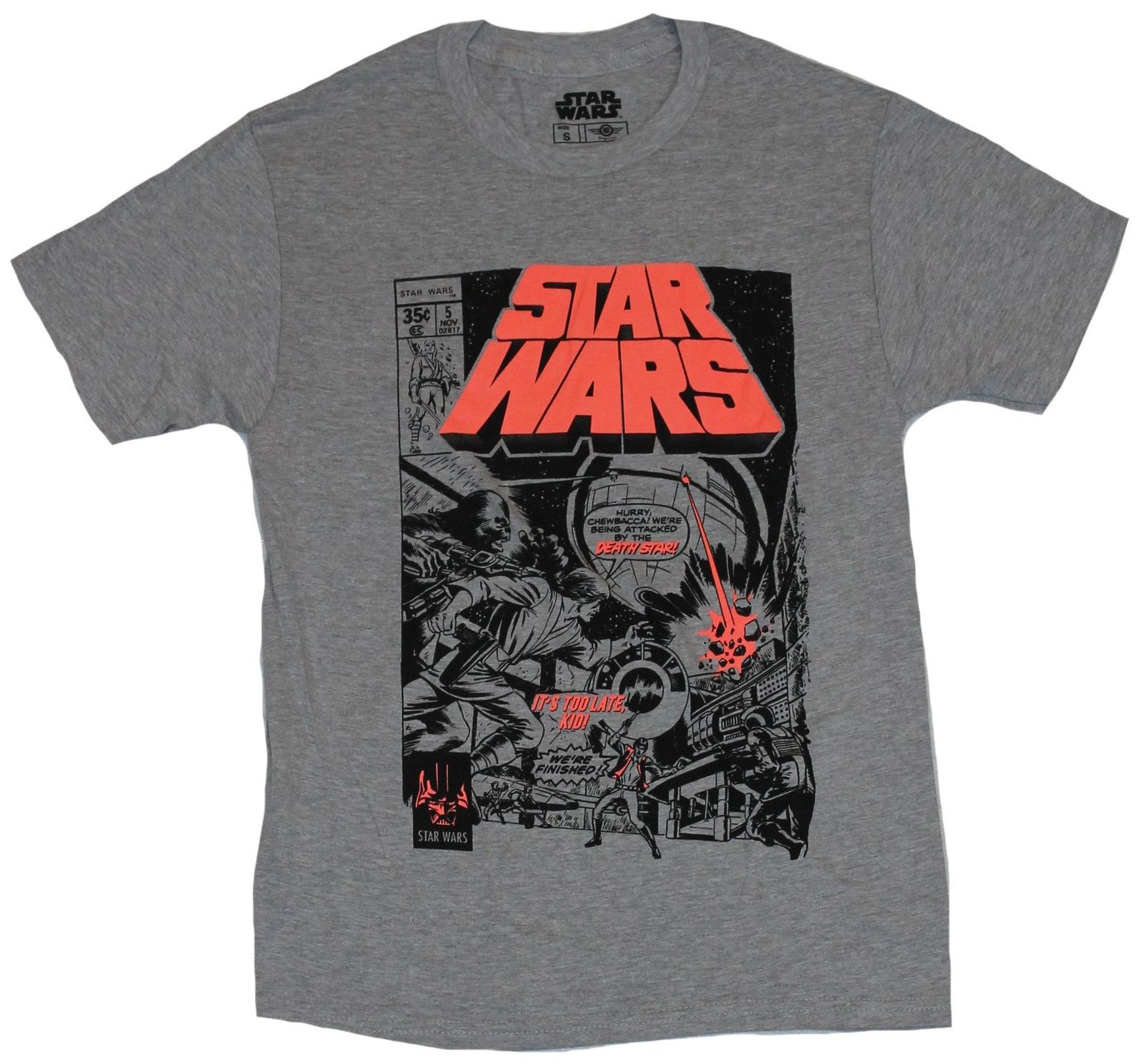 Star Wars Adult New T-Shirt - Orange Titled Issue 5 Comic Cover Pic XXXXL