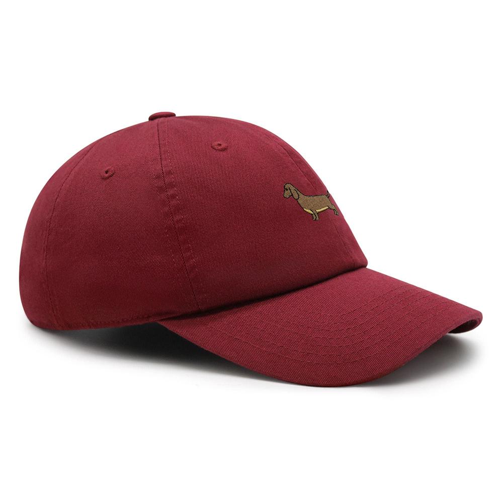 Puppy Dog Dad Hat Dachshund Baseball Cap Cute Embroidered Women Summer Cotton Sun Hat Unisex Trucker Hats