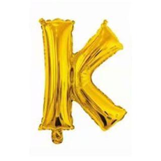 16 Inch Slim Gold Letter Aluminum Foil Balloon Bright Gold Wedding Decoration Film Balloon