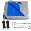 Large Tarpaulin Waterproof Camping Tent Tarp Garden Rain Cover Awning Beach Shade Canopy Multipurpose Outdoor Sun Shelter