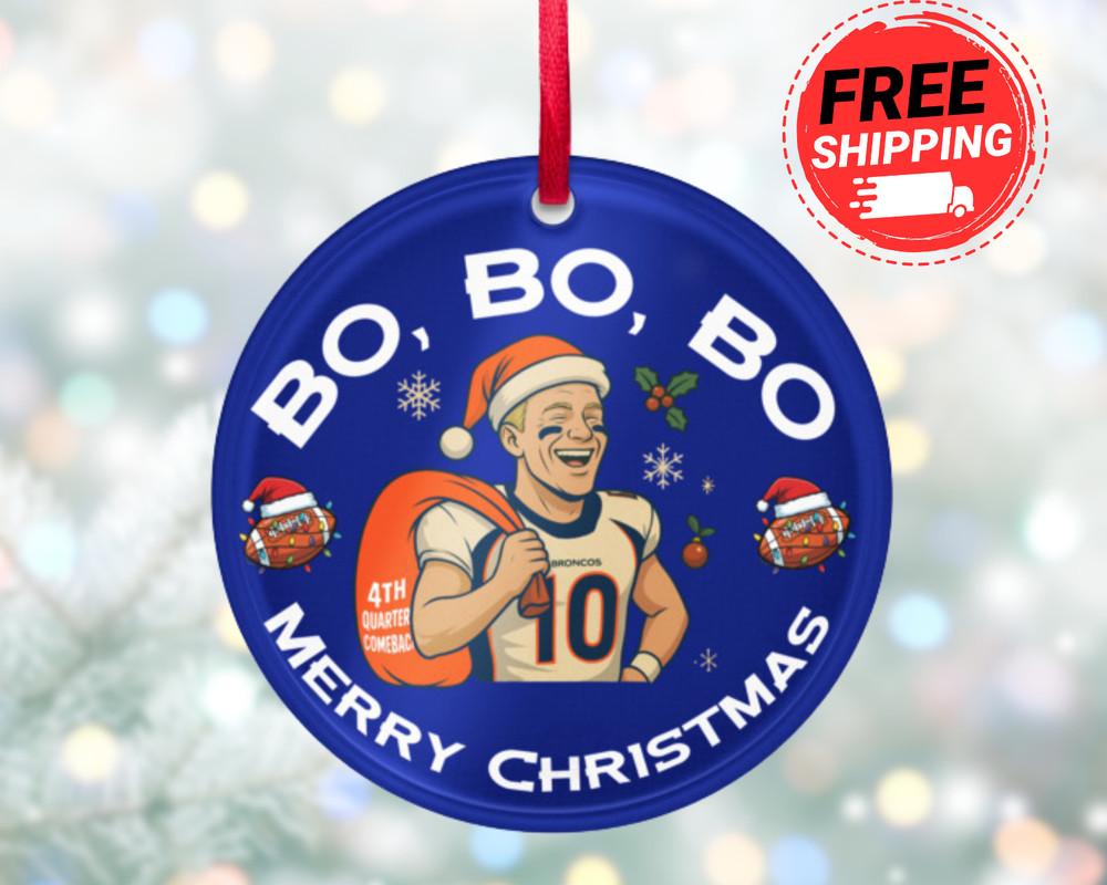 NEW Funny Bo Nix Ornament Broncos Christmas Denver Football Broncos XMAS Gift Unisex T-Shirt XXXXL