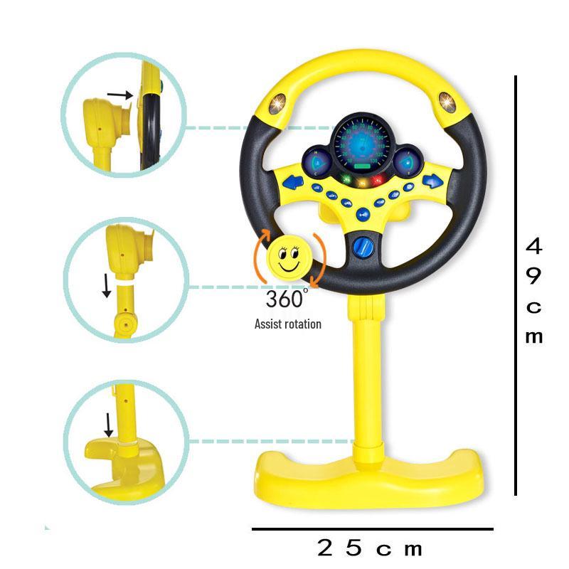 Douyin Children's Steering Wheel Toy for Rear Seat Learning and Play