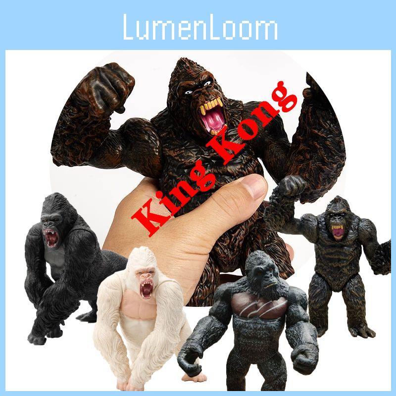 Original Bandai Shm King Kong Gorilla Model Toys Exquisite Action Figure For Childrens Gifts