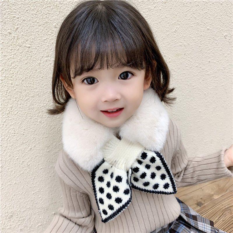 Warm Knitted Scarf for Kids: Solid Color Plush Neck Warmer for Boys & Girls, Ages Small To Medium.