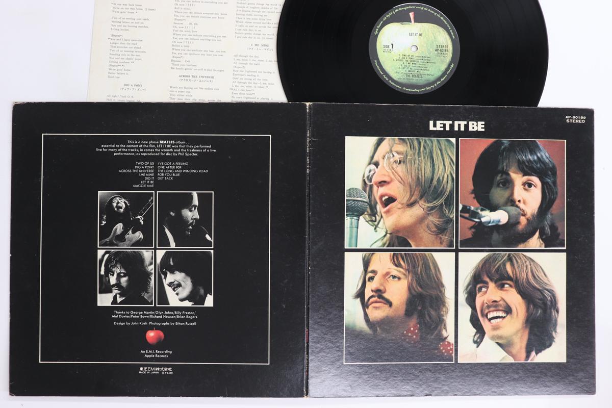 

LP Record BEATLES - Let It Be AP80189 APPLE 1974 Japan Rock Used