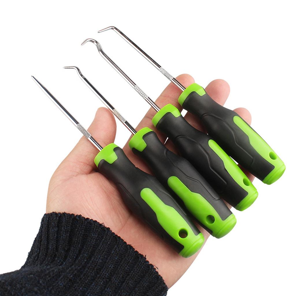 4Pcs/Set Car Oil Seal Screwdrivers Set Auto Vehicle Removal Pick Hook Set O Ring Seal Gasket Puller Remover Repair Tool