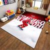 Hockey Player In Red Uniform Suitable As a Non-slip Mat for the Living Room or Bedroom Sofa