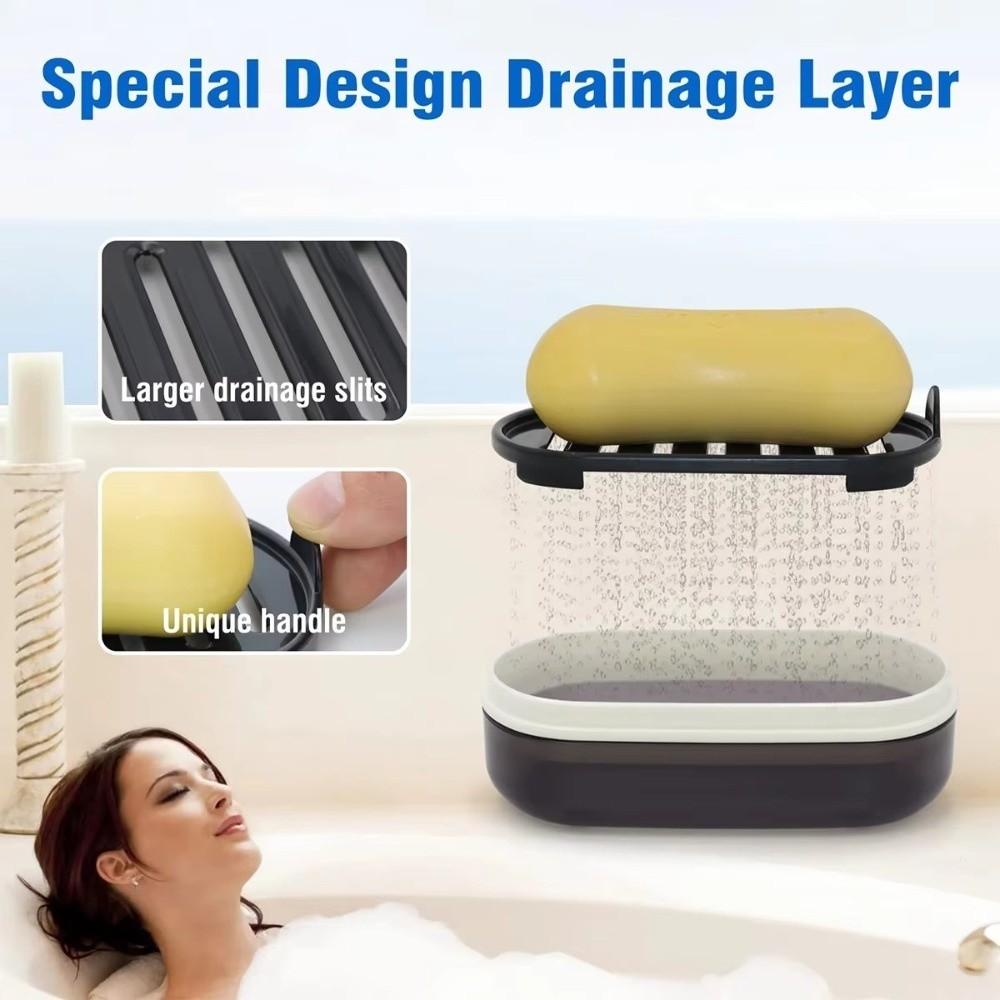 Leak-Proof Travel Soap Dish Reusable Soap Container Household Sealed Soap Rack  Hotel