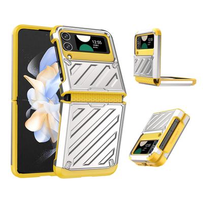 Military Armor Magnetic Protective for Samsung Z Flip 6 5 4 3 Ultra Phone Case Hinge Protection Colorful Metal Hard Full Protection Cover