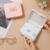 Women Sanitary Napkin Tampon Storage Box Portable Waterproof Dust-Proof Organizer Box Simple Pattern Sanitary Napkin Box
