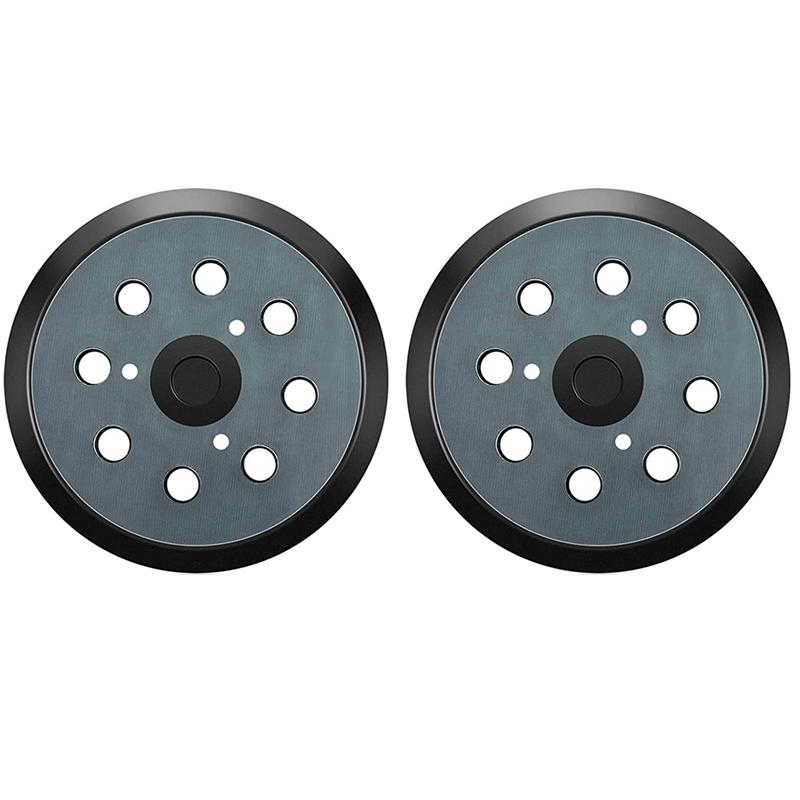 

A96I-2Pcs Replacement Sander Base Pads Round Hook And Loop Backing Pad Orbital Sander Replacement Pad 125Mm 8 Hole