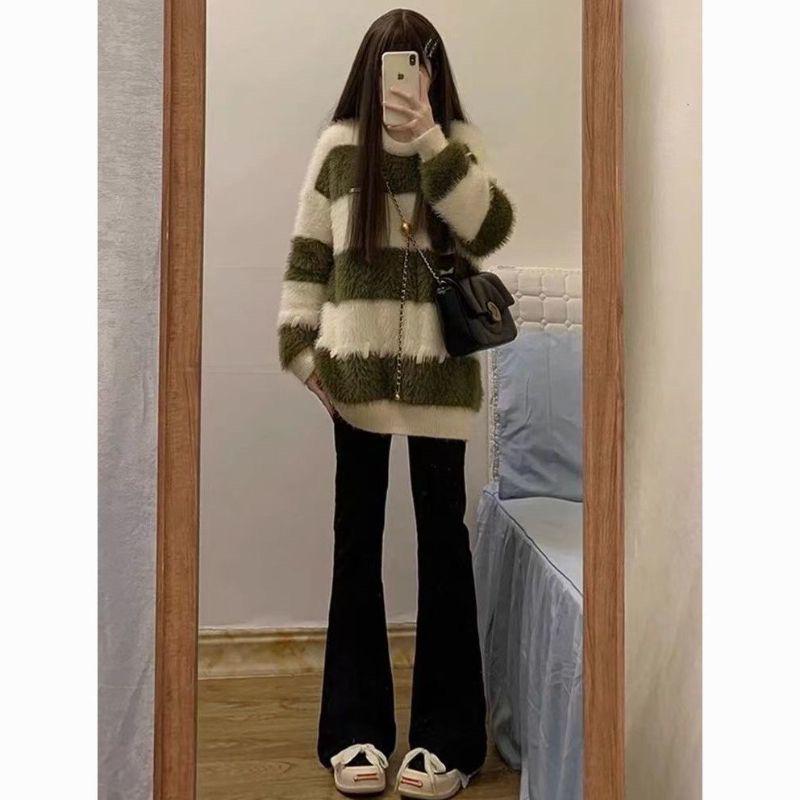 

Расклешенные джинсы в стиле ретро для девочек с высокой талией — облегающий эластичный весенний тренд XS